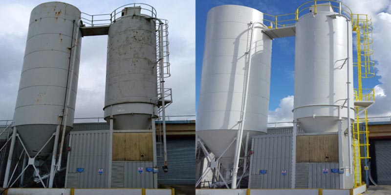 Silo Refurbishment - Before & After